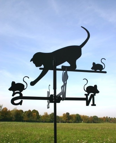 Wetterfahne "Katze", klein